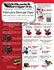 February Savings Flyer